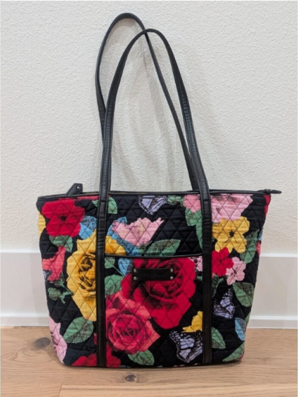 New Without Tags | Vera Bradley | Roses and Butterflies 14" x 10